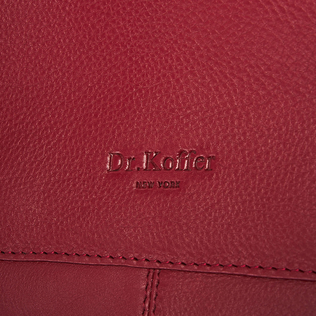 Женская сумка Dr. Koffer из натуральной кожи бордовая