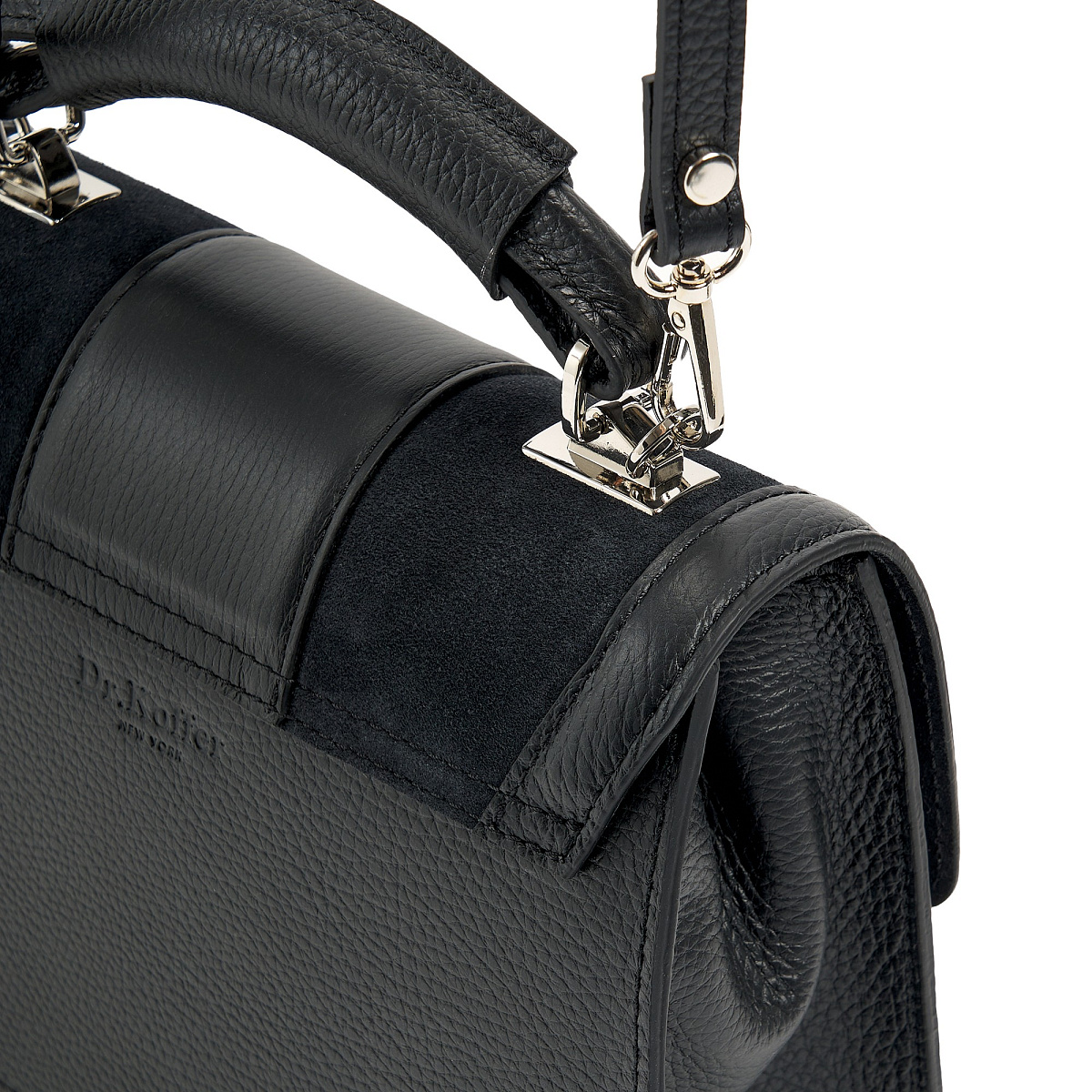 Женская сумка Dr. Koffer из натуральной кожи черная