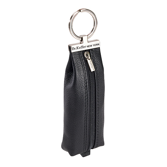 Ключница Dr.Koffer из натуральной кожи черная