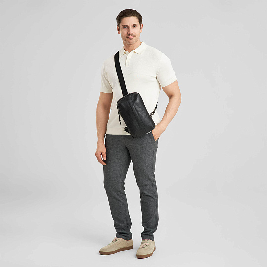 Рюкзак Dr.Koffer из натуральной кожи черный