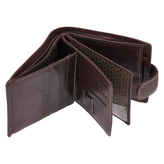 Портмоне Dr.Koffer из натуральной кожи коричневое