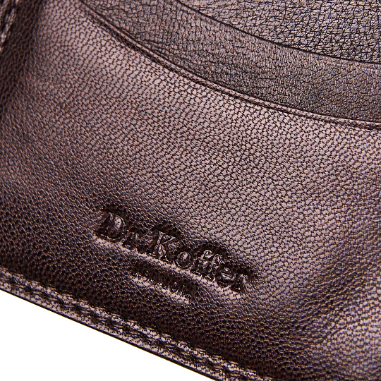 Кредитница Dr.Koffer из натуральной кожи коричневая