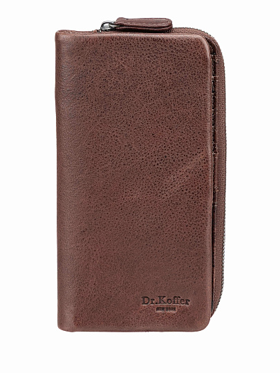 Кошелек Dr.Koffer из натуральной кожи коричневый