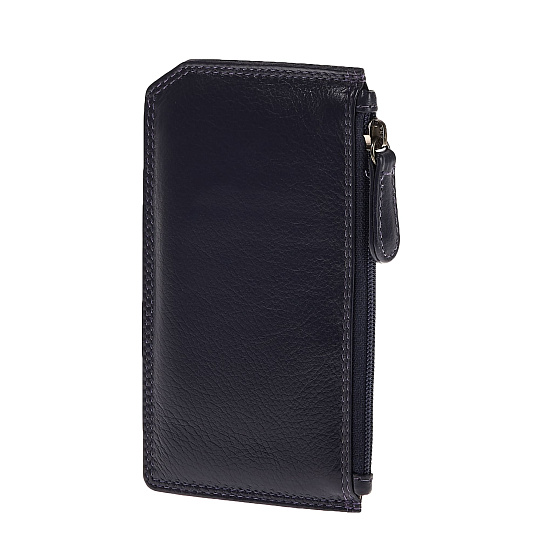 Кредитница Dr.Koffer из натуральной кожи фиолетовая