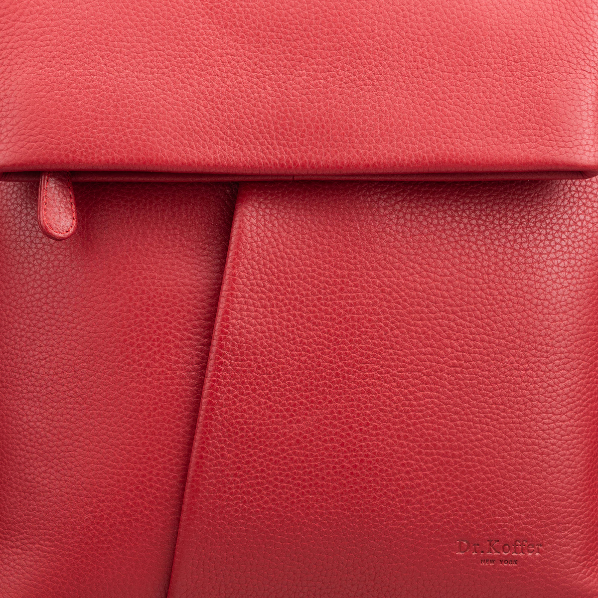 Рюкзак Dr.Koffer из натуральной кожи красный