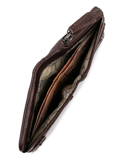 Портмоне Dr.Koffer из натуральной кожи коричневое