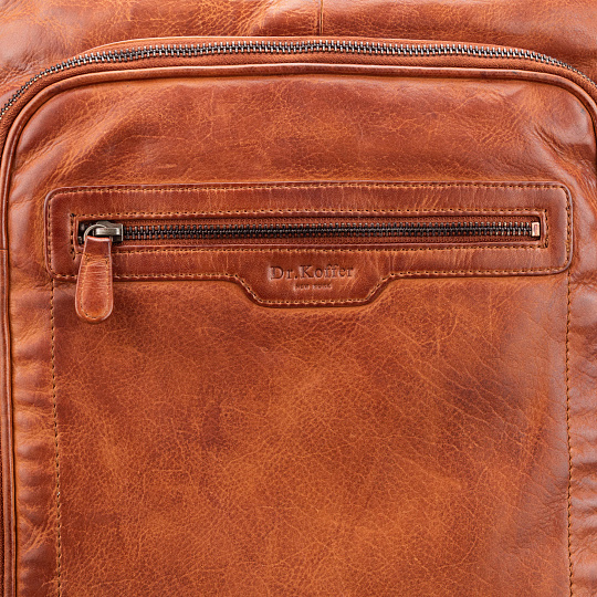 Рюкзак Dr.Koffer из натуральной кожи светло-коричневый