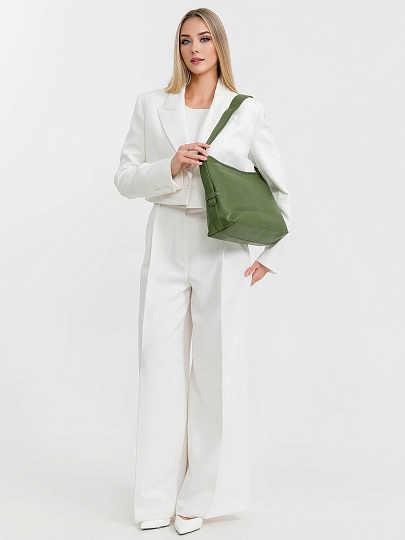 Женская сумка Dr.Koffer из натуральной кожи зеленая