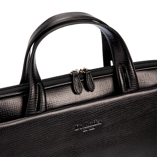 Женская сумка Dr.Koffer из натуральной кожи чёрная