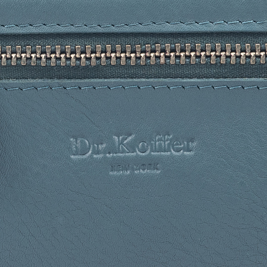 Ключница Dr.Koffer из натуральной кожи голубая