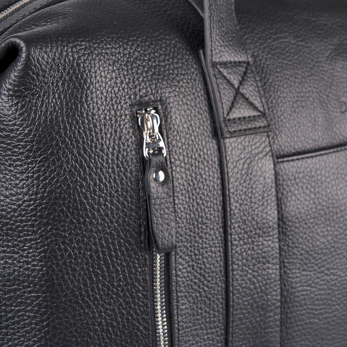 Сумка дорожная Dr.Koffer  из натуральной кожи черная