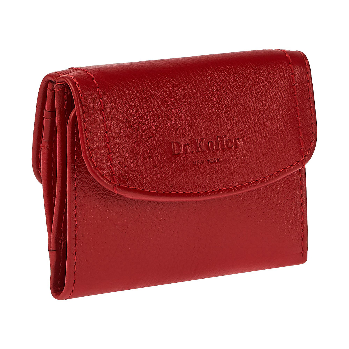 Портмоне Dr.Koffer из натуральной кожи красное
