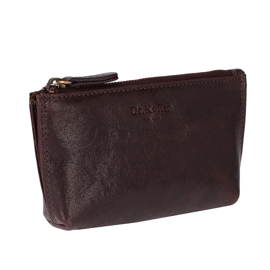Ключница Dr.Koffer из натуральной кожи темно-коричневая