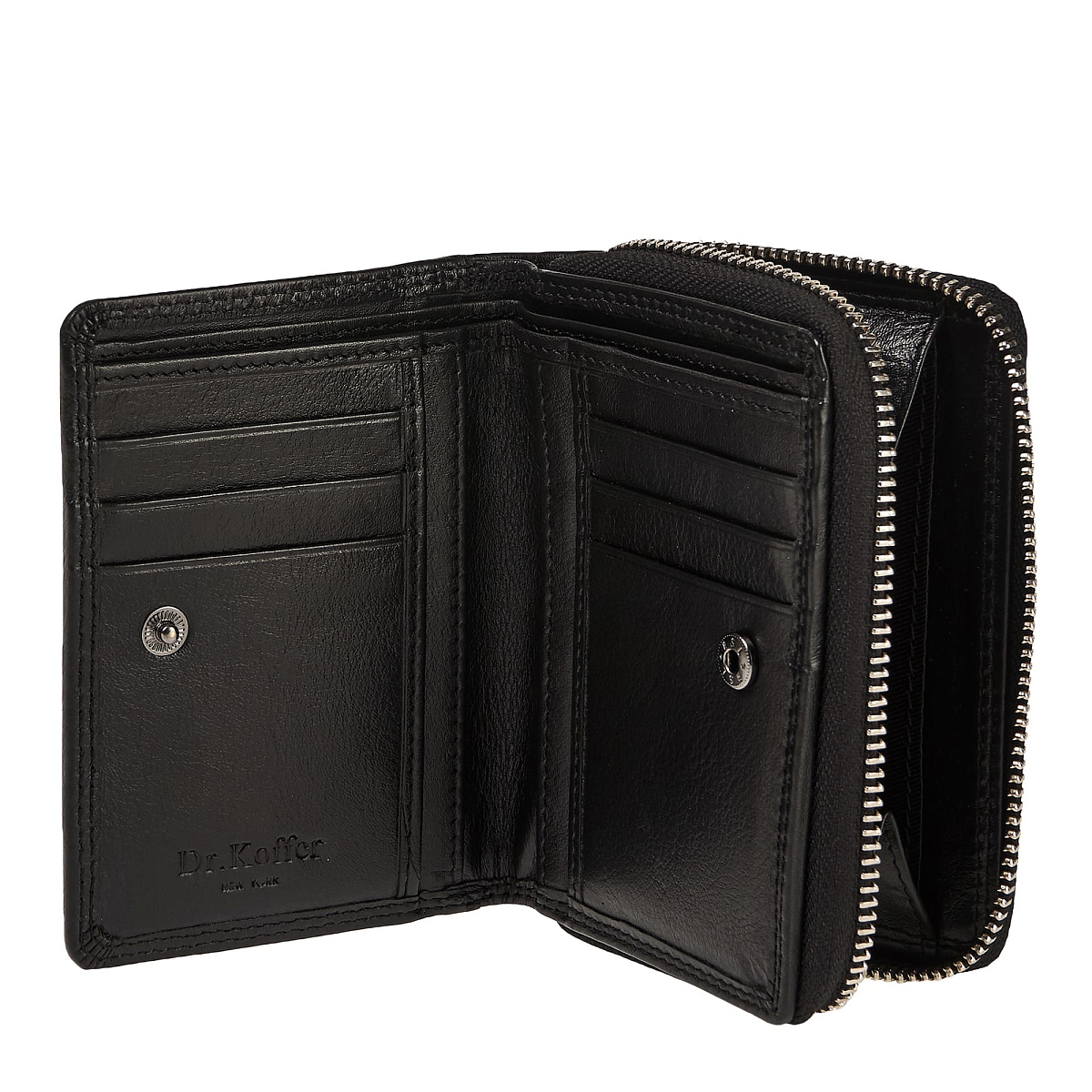 Портмоне Dr.Koffer из натуральной кожи черное