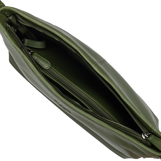 Женская сумка Dr.Koffer из натуральной кожи зеленая