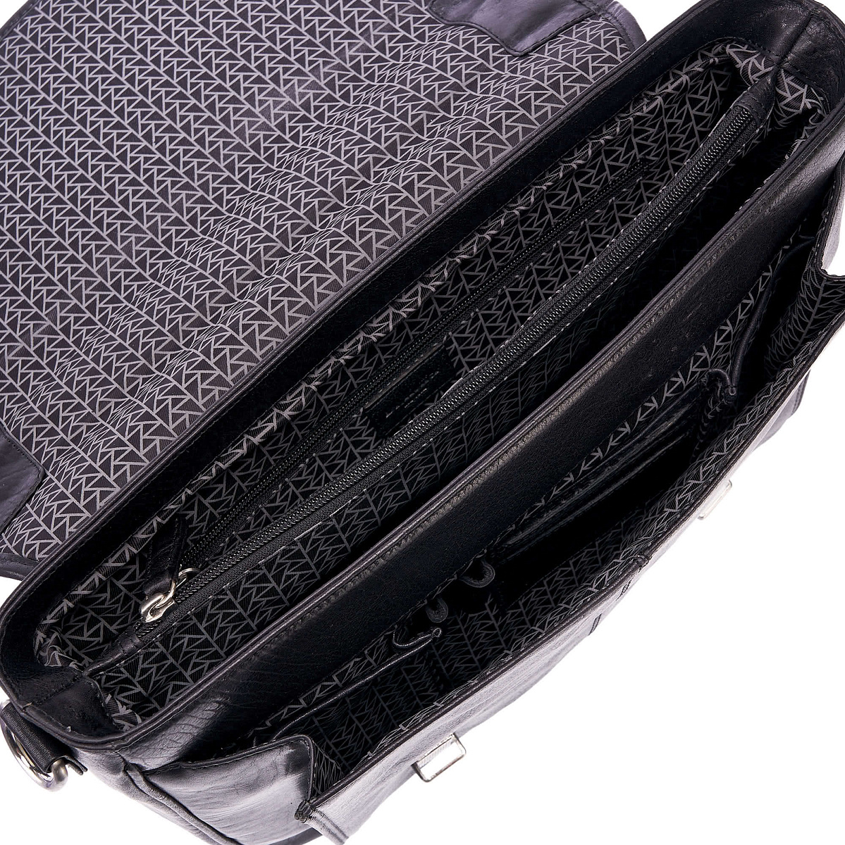 Портфель Dr.Koffer из натуральной кожи черный