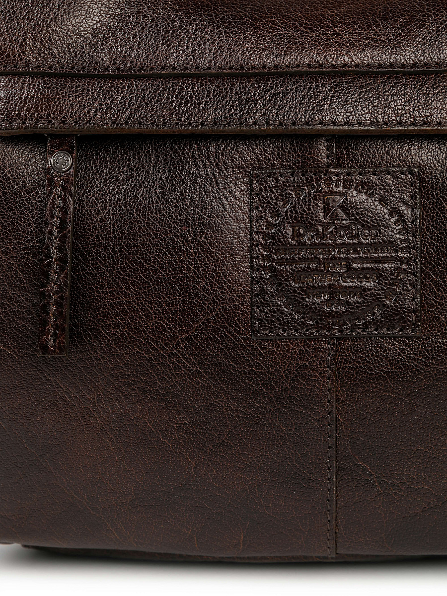 Женская сумка Dr.Koffer из натуральной кожи коричневая