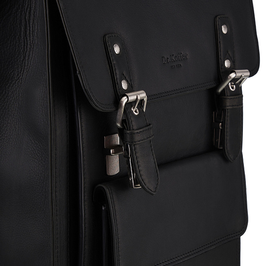Рюкзак Dr.Koffer из натуральной кожи черный