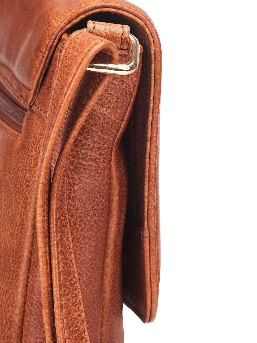 Женская сумка Dr. Koffer из натуральной кожи коричневая