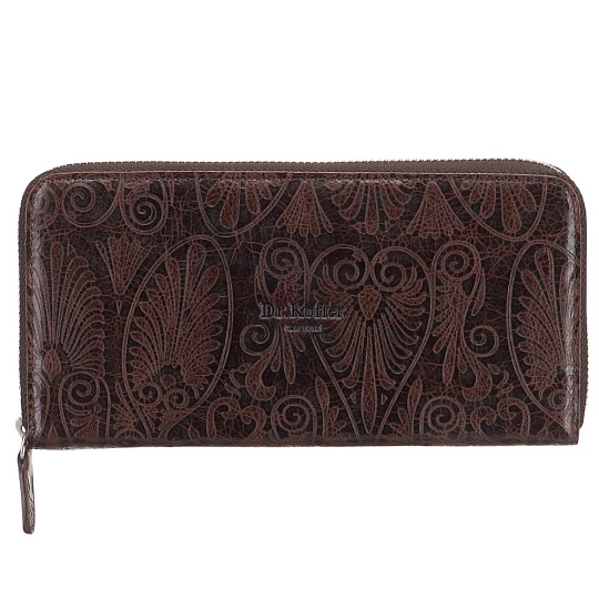 Портмоне Dr.Koffer из натуральной кожи коричневое