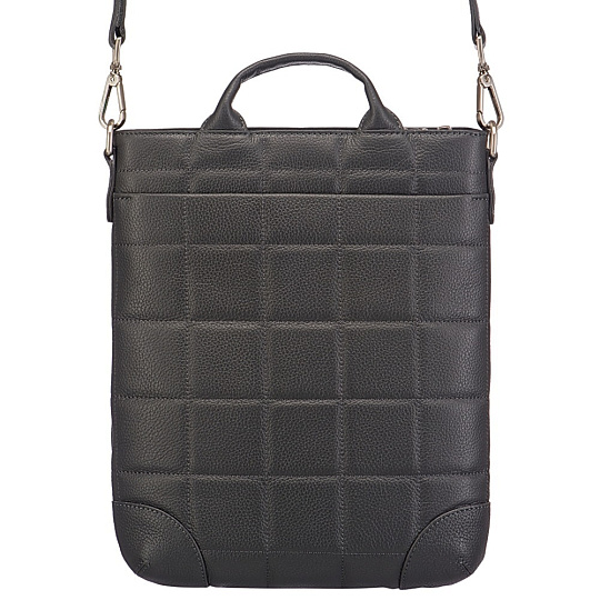 Сумка через плечо Dr.Koffer из натуральной кожи серая