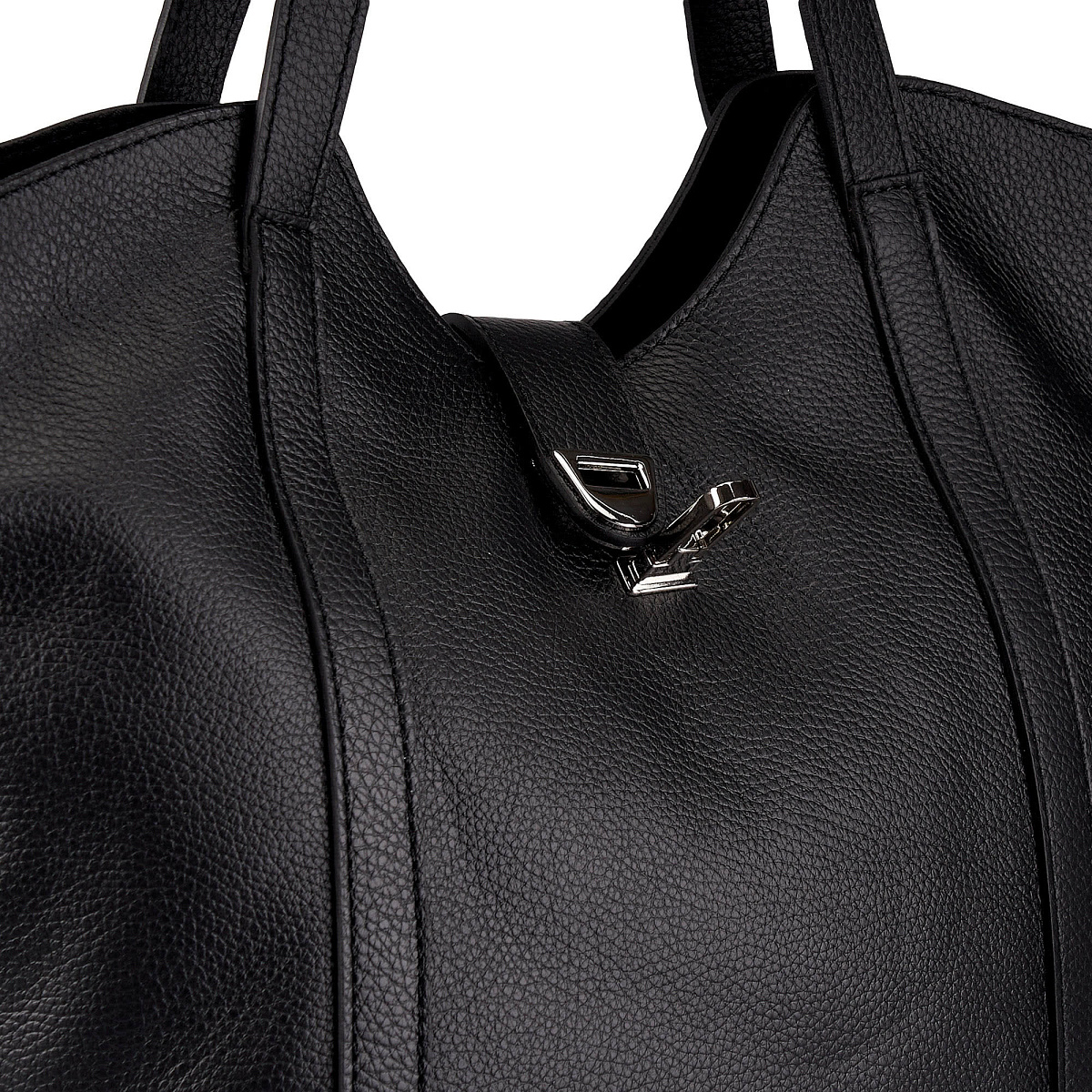 Женская сумка Dr. Koffer из натуральной кожи черная