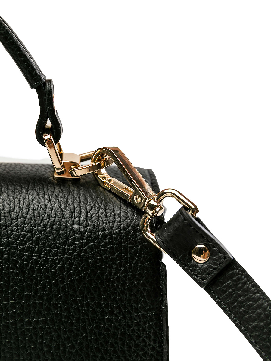 Женская сумка Dr.Koffer из натуральной кожи черная