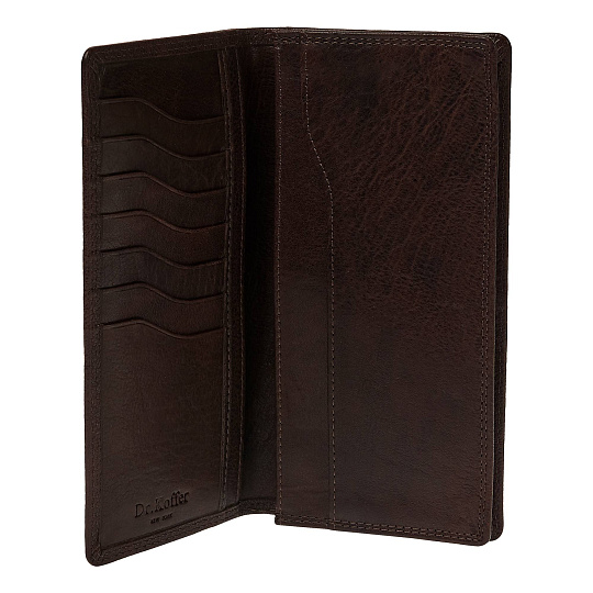 Портмоне Dr.Koffer из натуральной кожи коричневое