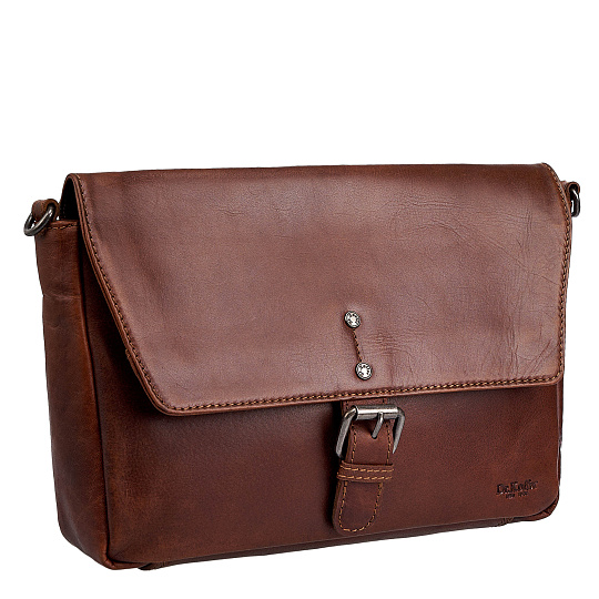 Женская сумка Dr.Koffer из натуральной кожи светло-коричневая