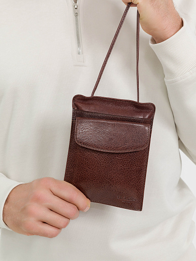 Нагрудный кошелек дорожный Dr.Koffer из натуральной кожи