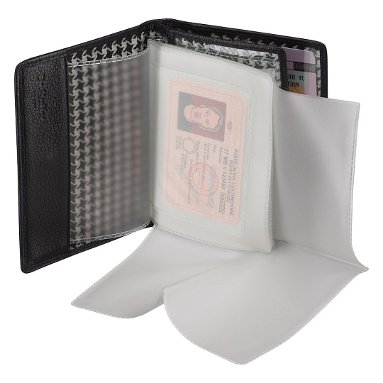 Обложка для паспорта/автодок из натуральной кожи Dr. Koffer