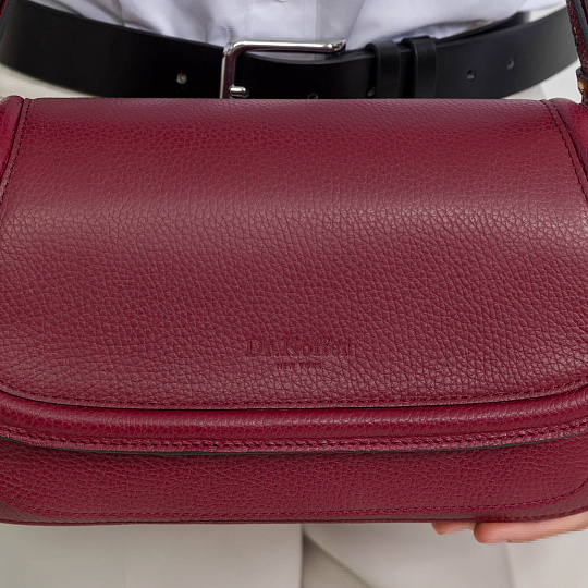 Женская сумка Dr. Koffer из натуральной кожи красная