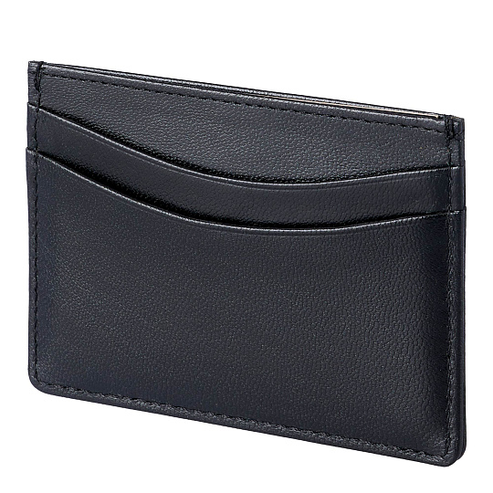 Кредитница Dr.Koffer из натуральной кожи черная