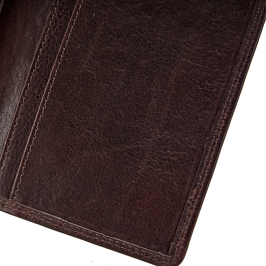 Портмоне Dr.Koffer из натуральной кожи коричневое