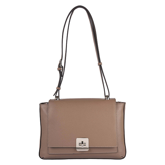 Женская сумка Dr. Koffer из натуральной кожи бежевая