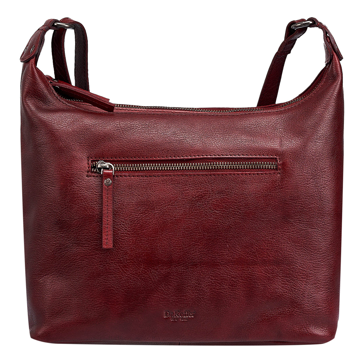 Женская сумка Dr. Koffer из натуральной кожи бордовая