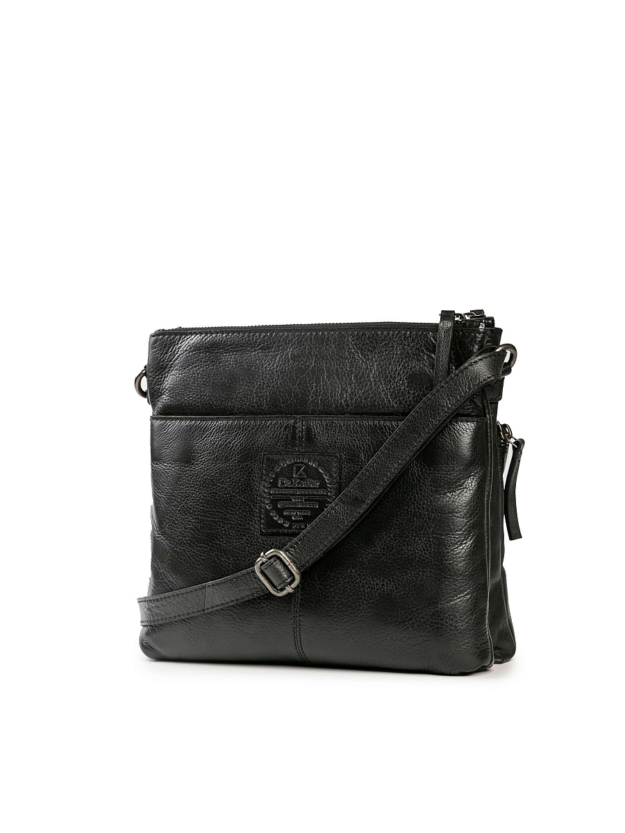 Сумка через плечо Dr.Koffer из натуральной кожи черная