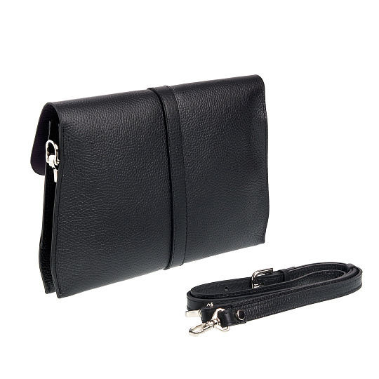 Женская сумка Dr. Koffer из натуральной кожи черная