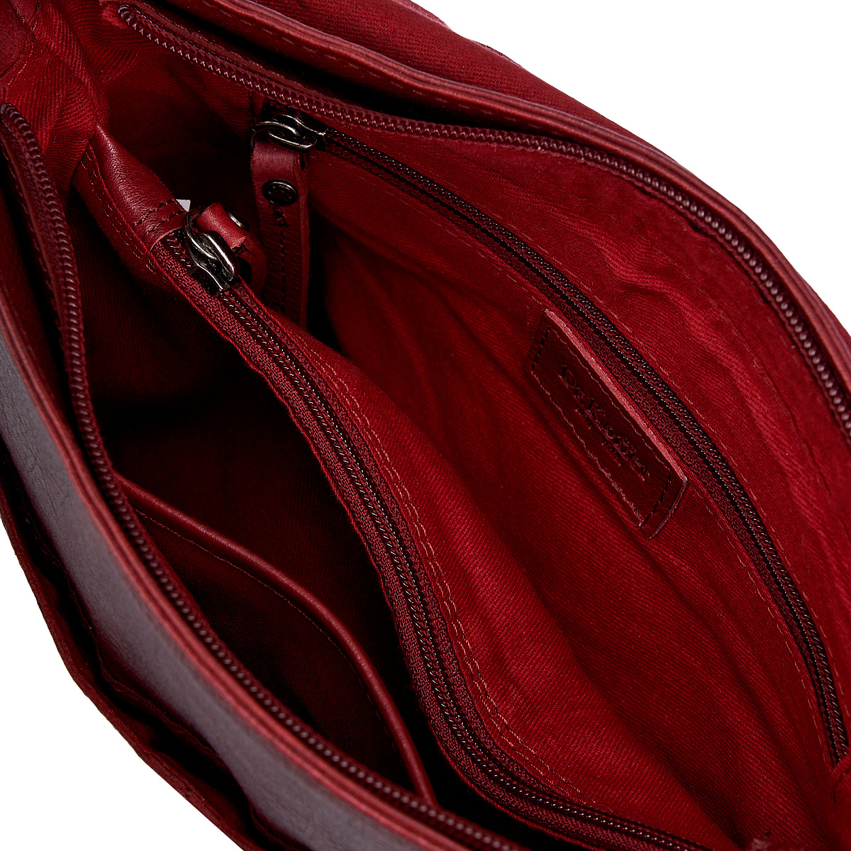 Женская сумка Dr. Koffer из натуральной кожи бордовая