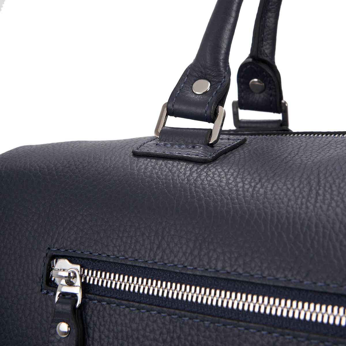 Сумка дорожная Dr.Koffer из натуральной кожи синяя