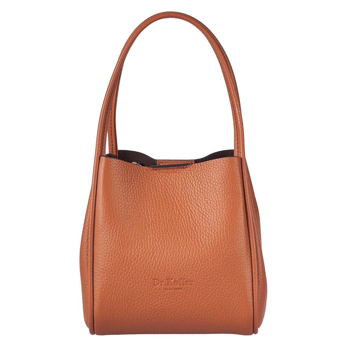 Женская сумка Dr.Koffer из натуральной кожи коричневая