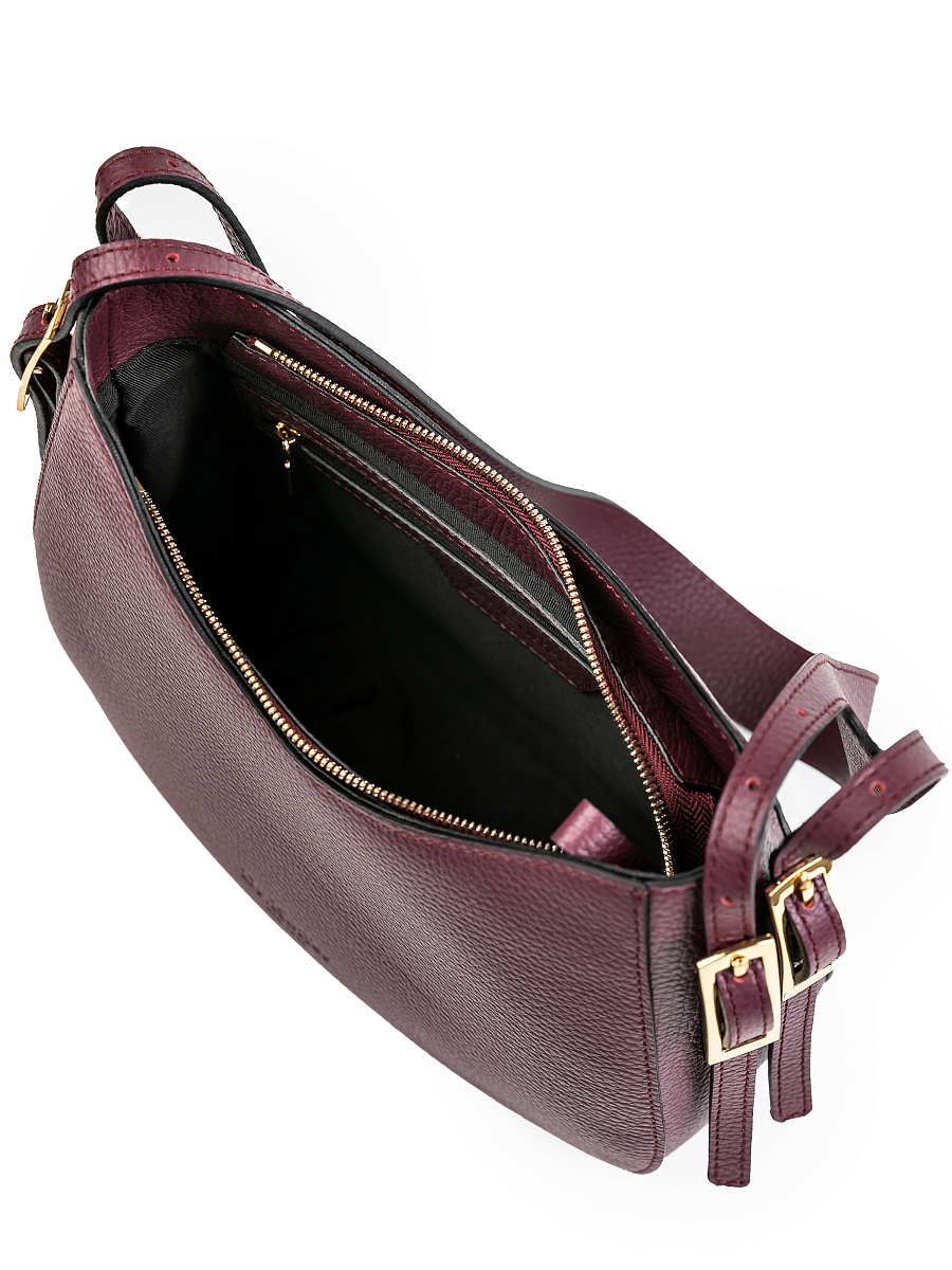 Женская сумка Dr.Koffer из натуральной кожи бордовая