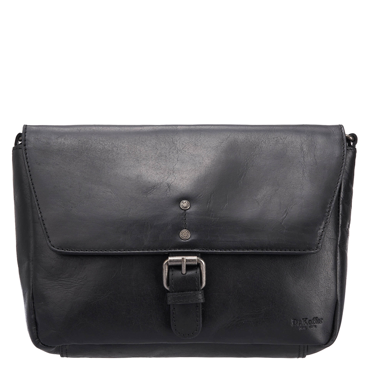 Женская сумка Dr.Koffer из натуральной кожи чёрная