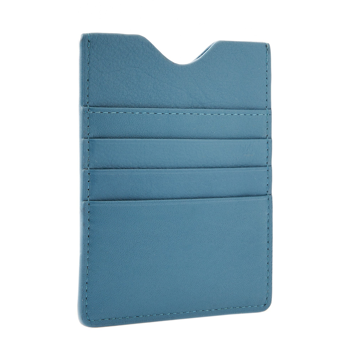 Кредитница Dr.Koffer из натуральной кожи голубая