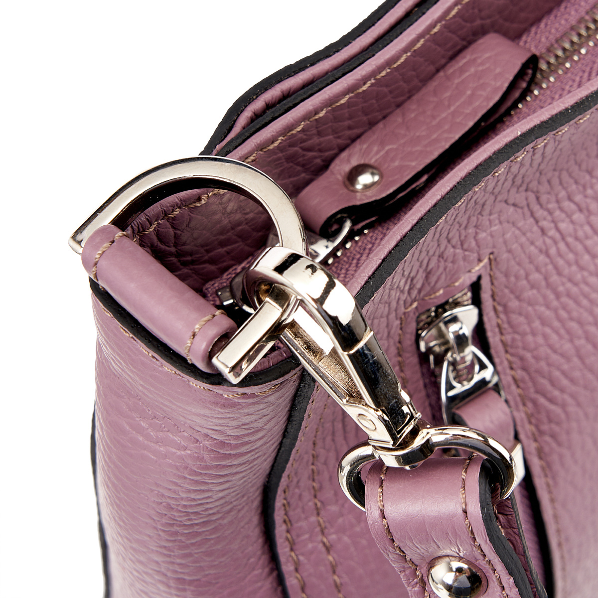 Женская сумка Dr. Koffer из натуральной кожи розовая