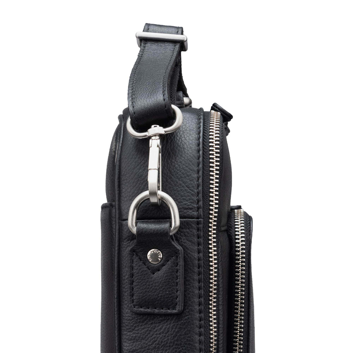 Сумка через плечо Dr.Koffer из натуральной кожи черная