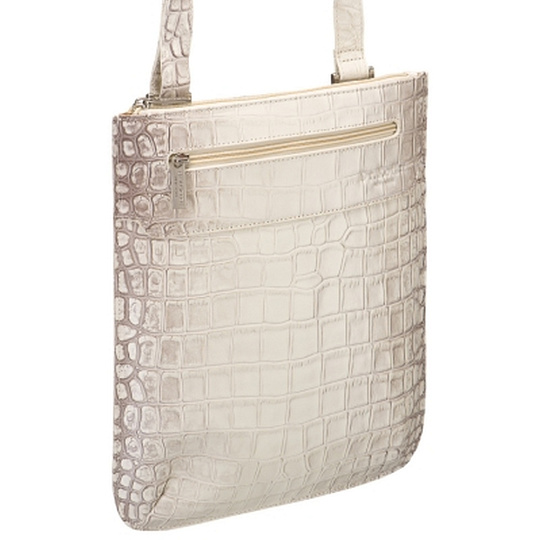 Сумка через плечо Dr.Koffer из натуральной кожи белая