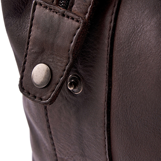 Сумка дорожная Dr.Koffer из натуральной кожи коричневая