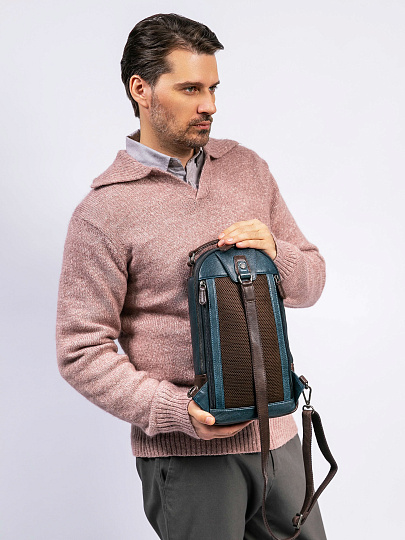 Рюкзак Dr. Koffer из натуральной кожи синий