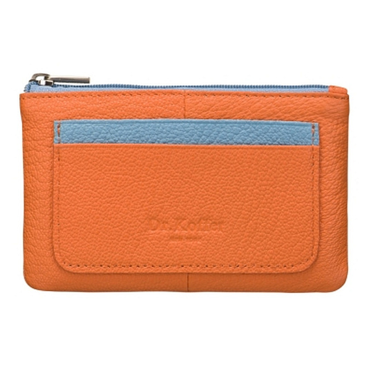 Яркая кожаная ключница на молнии Dr.Koffer X510374-170-58